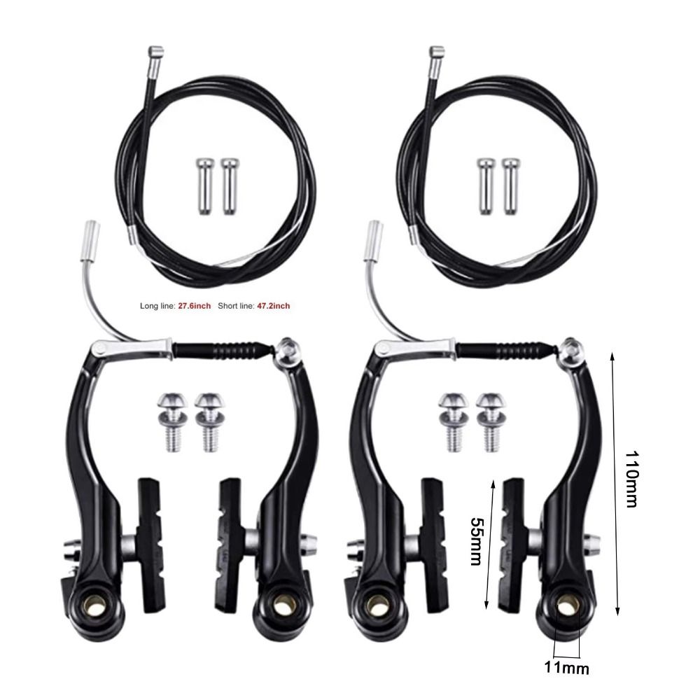 Front and Rear V Brake Set Caliper Style Aluminium Alloy Brake Set NEW Rim Brake Set  BMX