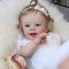 60cm Reborn Baby Doll Yannik Realistic Soft Cloth Body Dolls Toy Lifelike Newborn Babies Pretty Girl with Curly Hair Rebirth Dolls Gift