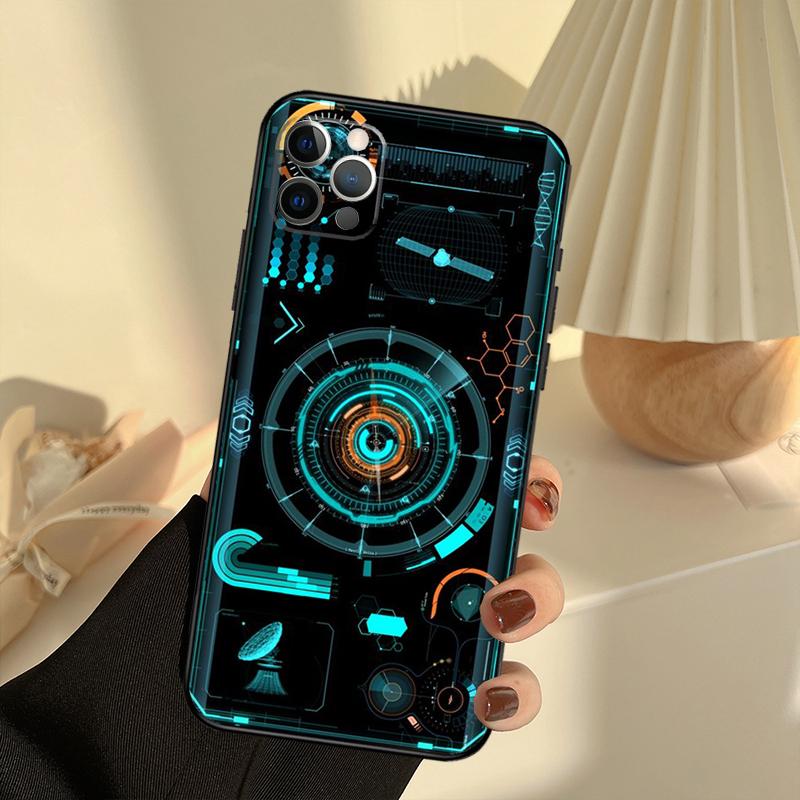 Технологичный Мужской Роскошный Чехол Для iPhone 11 12 13 14 15 16 Pro Max Чехол Для iPhone 13 12 Mini XR X XS Max Plus