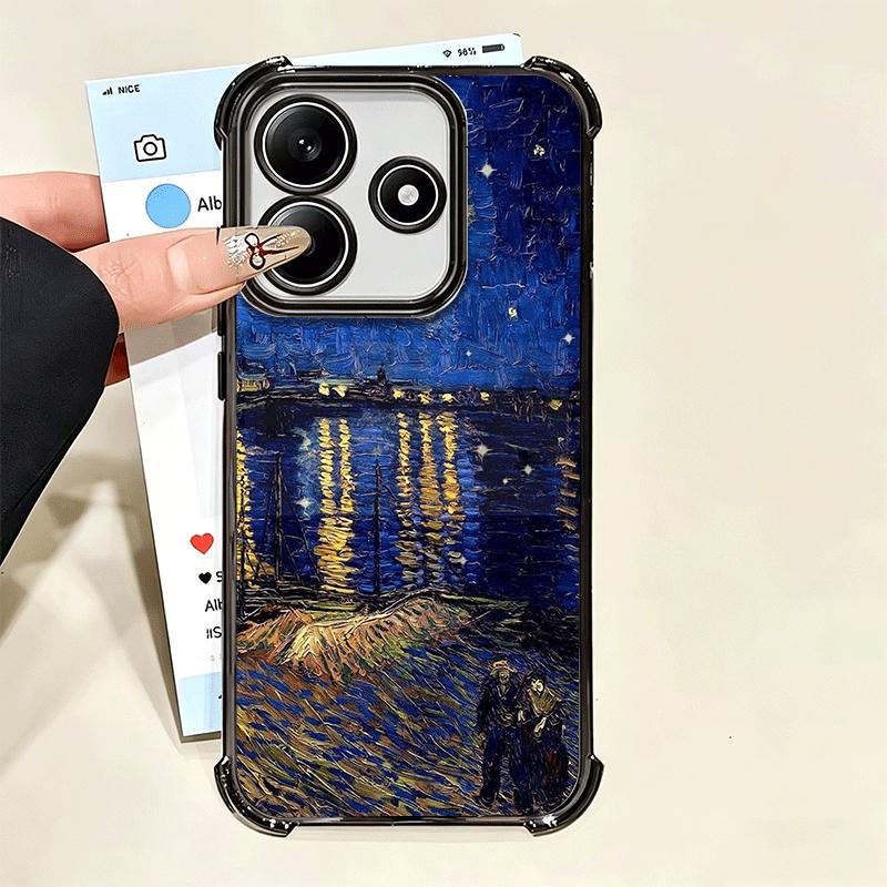 Эстетика масляной живописи Ван Гога Покрытие Чехол для телефона Для Xiaomi Poco X5 X6 X7 X8 Pro Max F8 Ultra F7 M8 M7 M5S Redmi 15C 15 14C 1