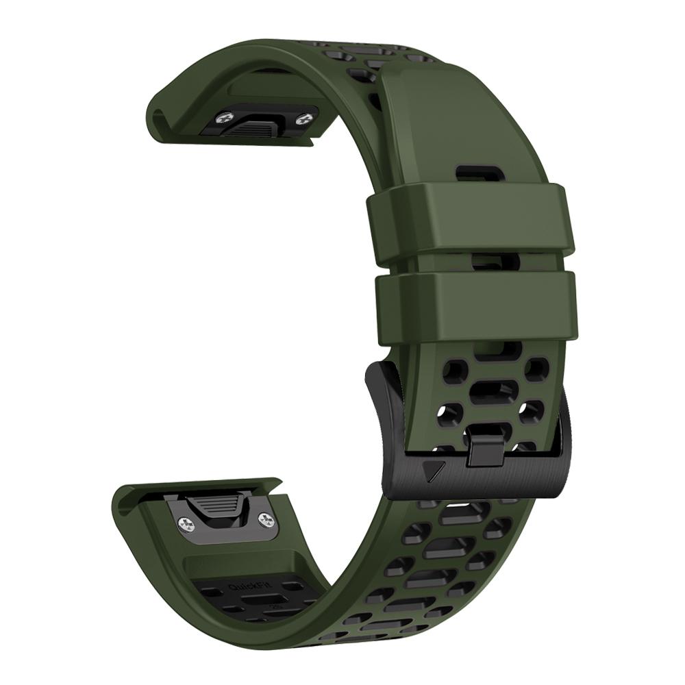 Быстросъемный двухцветный силиконовый ремешок 26 22 мм для Garmin Fenix 7X 7 Pro 5 5X 6 6X/Epix Pro Gen 2 51 мм 47 мм, аксессуары для ремешка часов