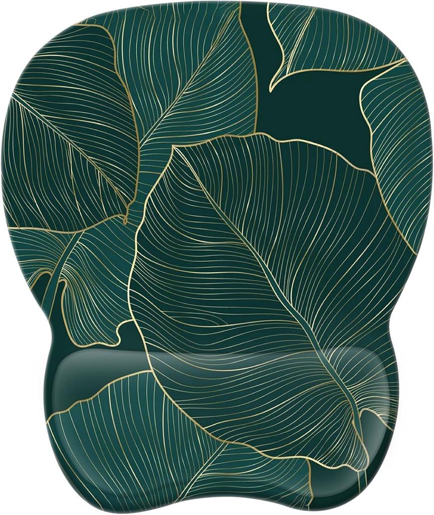 Эргономичный коврик для мыши с поддержкой запястья Коврик для мыши с подставкой для запястья из пены с памятью и нескользящим основанием для компьютерного кафе 9,64 x 8,26 дюйма Офисные настольные аксессуары