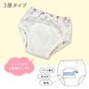 Training Toilet Girls' 3-Layer Pants, 5-Pack, Training, Baby, 95cm, F4021E-95-20