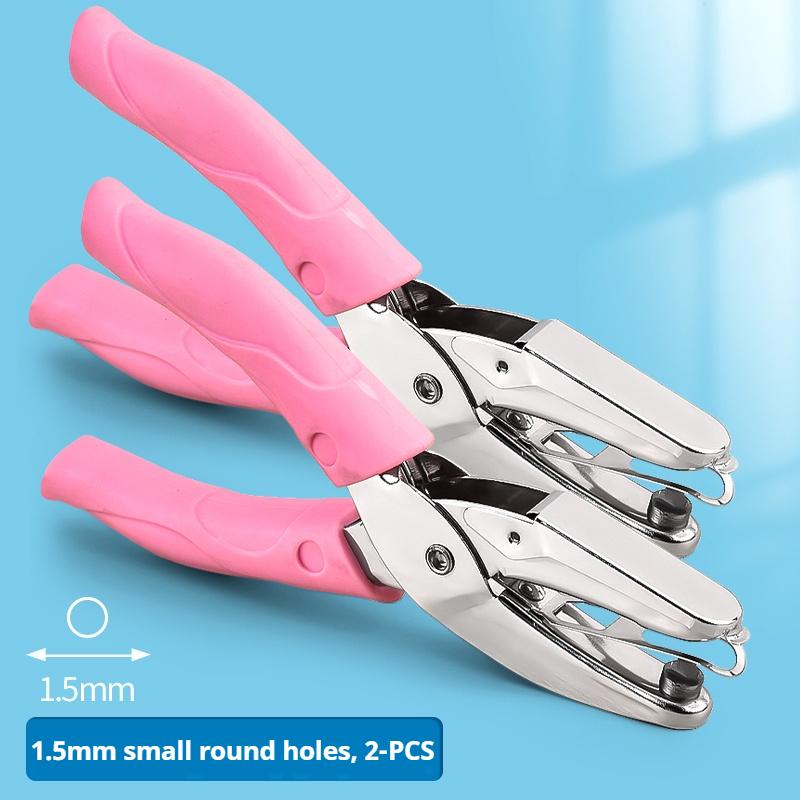 Single Hole Puncher Capacity 1.5/3/5/5.5/6 mm Hole Puncher Hand Paper Cutter Paper for Scrapbooking Tool Office School Supplies
