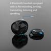 Умные AI-наушники для перевода Беспроводные Bluetooth 144 языка Одновременный перевод Черный