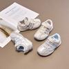 Kids Casual Mesh Breathable Sneakers Boys Girls Velcro Rubber Sole Lightweight Sporty Shoes