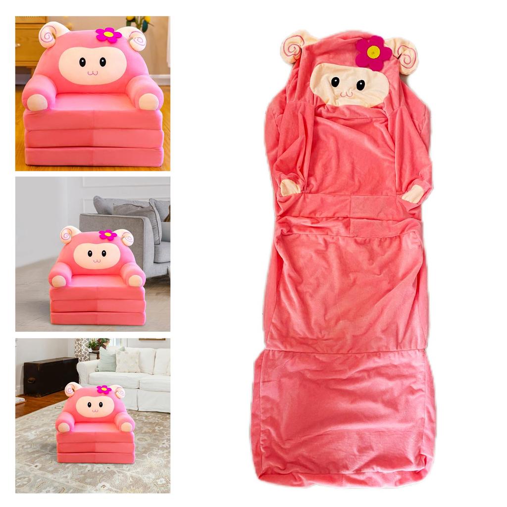 Boys Girls Cartoon Couch Chairs Cover Foldable Washable for Living Room Home