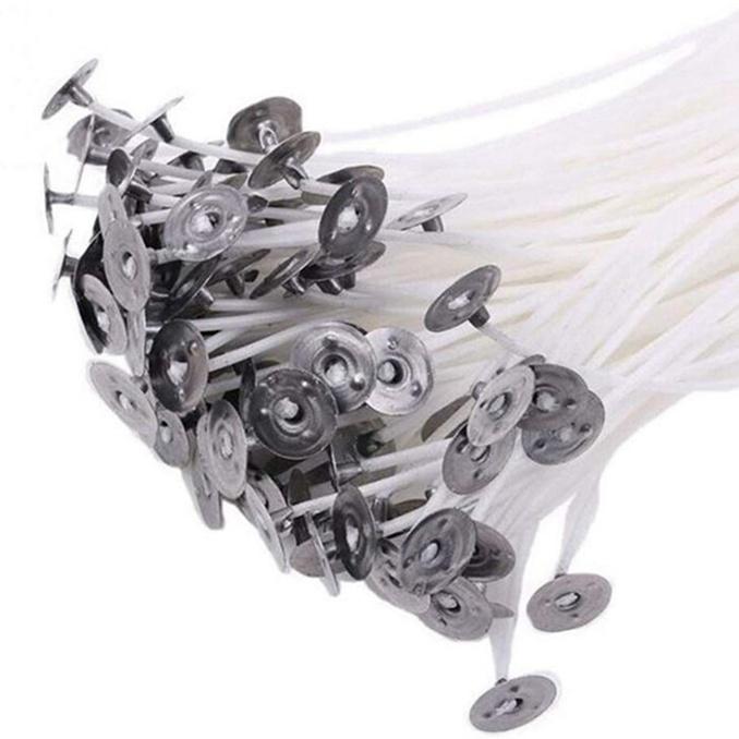 100 шт. Упаковка фитиля для ароматерапевтической свечи своими руками, фитиль из чистого хлопка, товары для дома, восковой фитиль, восковая нить