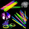 100/200 Pieces Wedding Party with Fluorescent Glow Sticks, Colorful Neon Bracelets and Necklaces, Sing Glow Sticks Glow Sticks