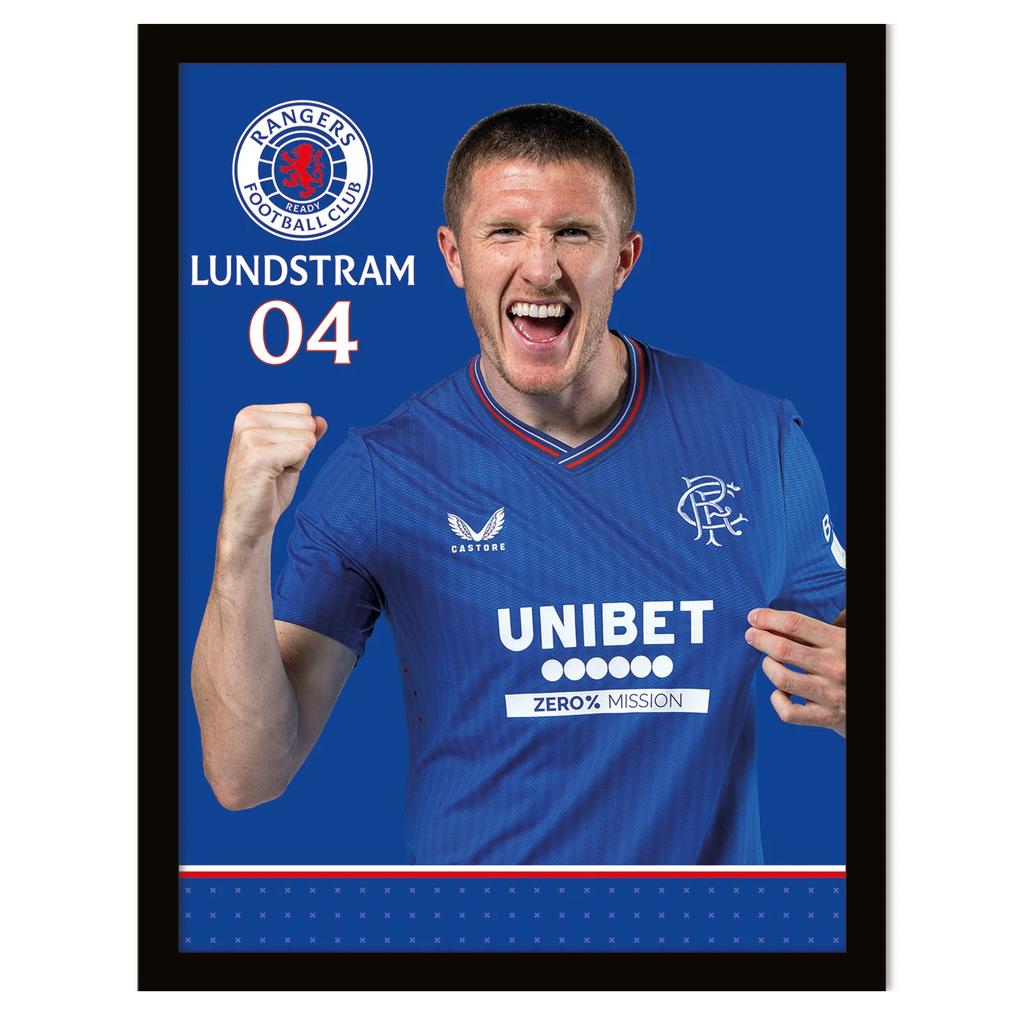 Rangers FC Lundstram Crest Paper Print