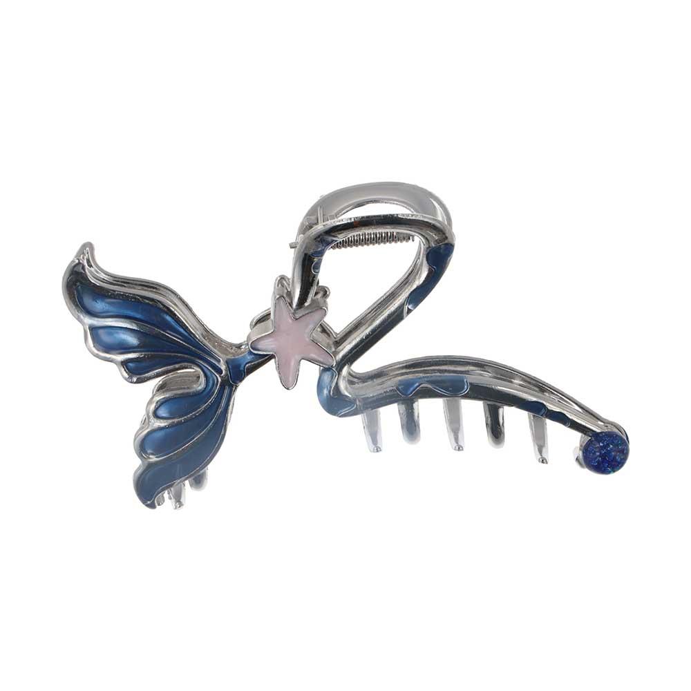 Wave Metal Shark Clip Starfish Geometric Hair Claw Creative Fish Tail Shape Claw Clips  Wash Face