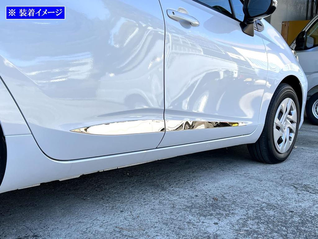 BRIGHTZ Отделка Нержавеющая Сталь Хромированные Молдинги Боковых Дверей для Toyota Aqua MXPK16 Сверхзеркальные (Набор из 4 предметов) (2010, 2011, 2015, 2016) [SID-MOL-147]