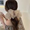Oversize Hair Bow Girls Hairpin For Women Net Yarn Bowknot Ribbon Scarf Hair Clips Princess Wedding Hair Accessories Spring Clip