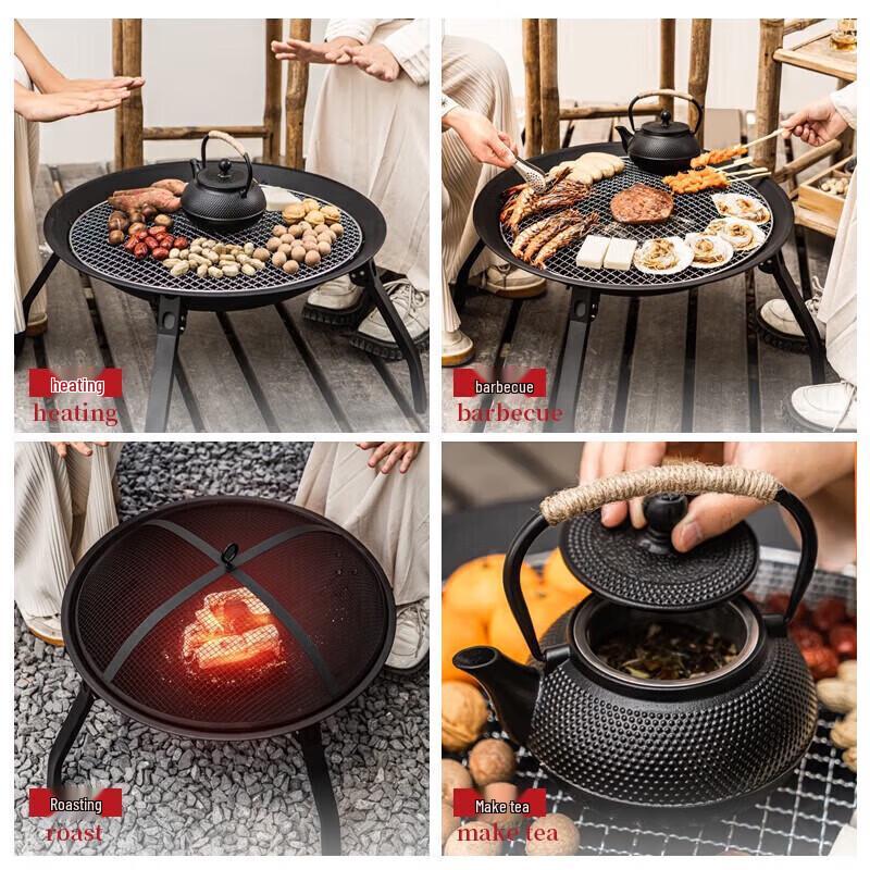 Series Clear Foldable Indoor Tea & Grill Fire Pit