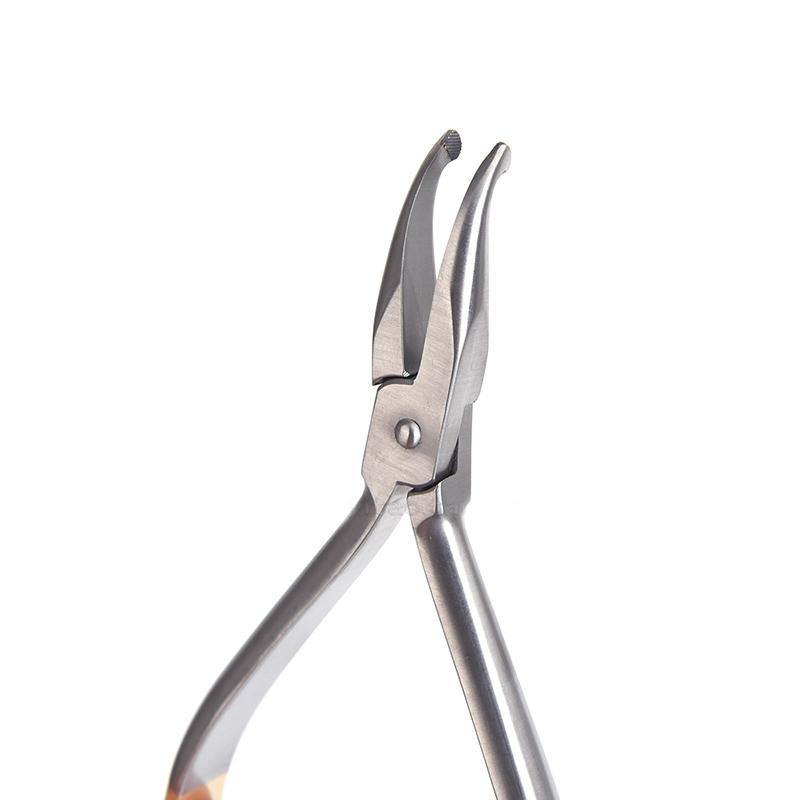 Стоматологические изогнутые плоскогубцы с изогнутой головкой, стоматологические плоскогубцы из нержавеющей стали, щипцы, ортодонтические инструменты