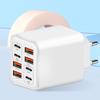 240 Вт Gan USB-C Зарядное устройство 8 в 1 Быстрая зарядка Зарядное устройство для телефона Адаптер питания для EU/US/UK вилки Настенное зарядное устройство