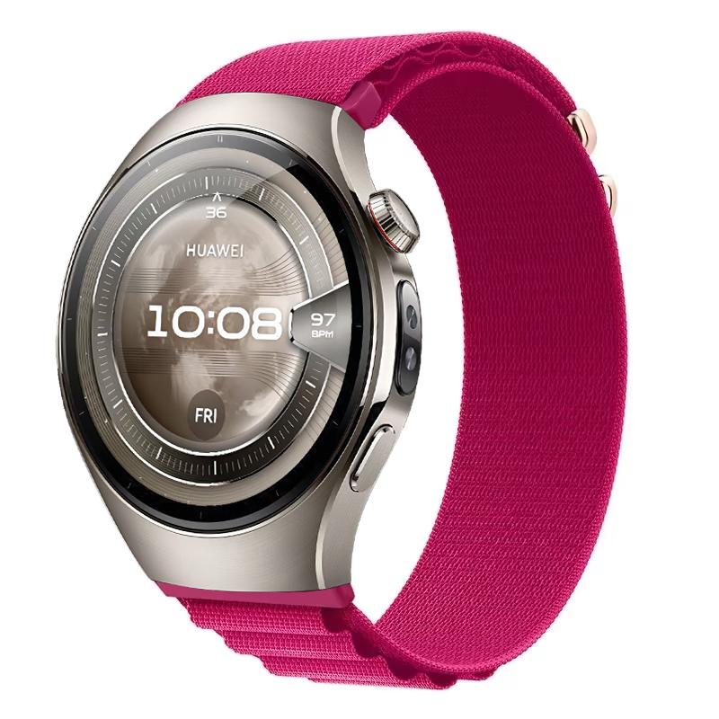 Нейлоновый петлевой ремешок 22/20 мм для Huawei Watch 5-4-3/GT4-5-5Pro 46 мм Удобный прочный браслет для Amazfit Active 2 Bip 6 Correa