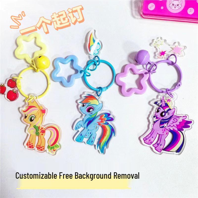 Мой маленький пони Мультяшный брелок-подвеска - Милые акриловые украшения для сумок