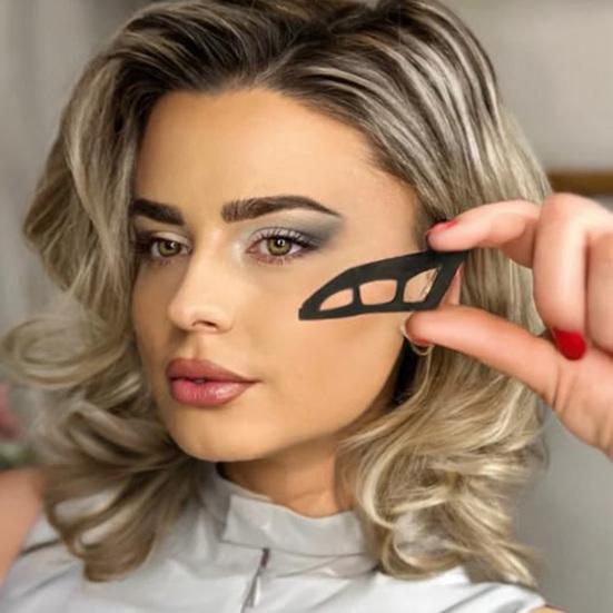 1/2 шт. Помощник для макияжа глаз, женский инструмент для теней для век, шаблон для подводки глаз, трафарет для подводки глаз, инструмент для нанесения теней для век