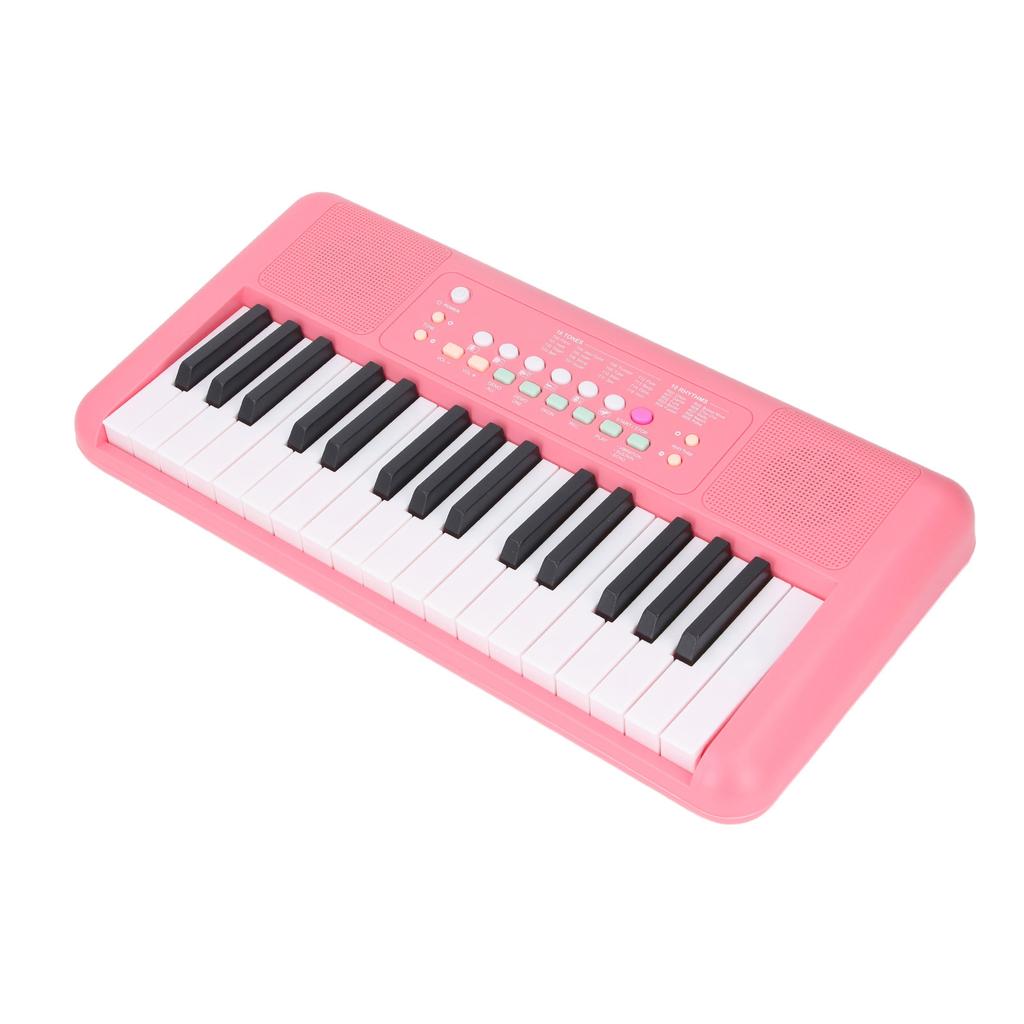 32 Keys Electronic Multifunctional Keyboard 16 Tones and 10 Rhythms 10 Demos Portable Keyboard