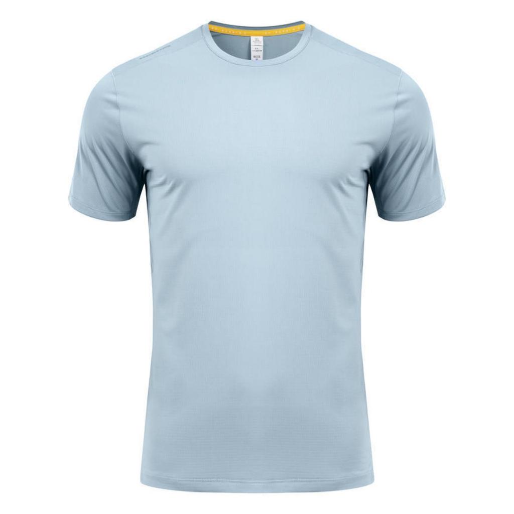 Мужская спортивная футболка Dry Fit с коротким рукавом, компрессионный свитер для бега, йога, одежда для пробежек и тренировок, рашгард