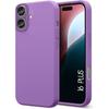 Case for iPhone 16 Plus, Thin Lightweight Effective Shockproof Silicone Protection Purple