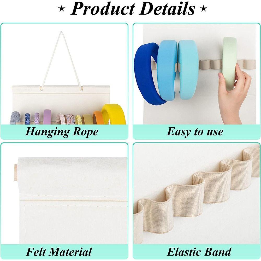 Большая емкость держатель для повязки на голову фетровый стенд для демонстрации высококачественных повязок для волос органайзер для женщин и девочек