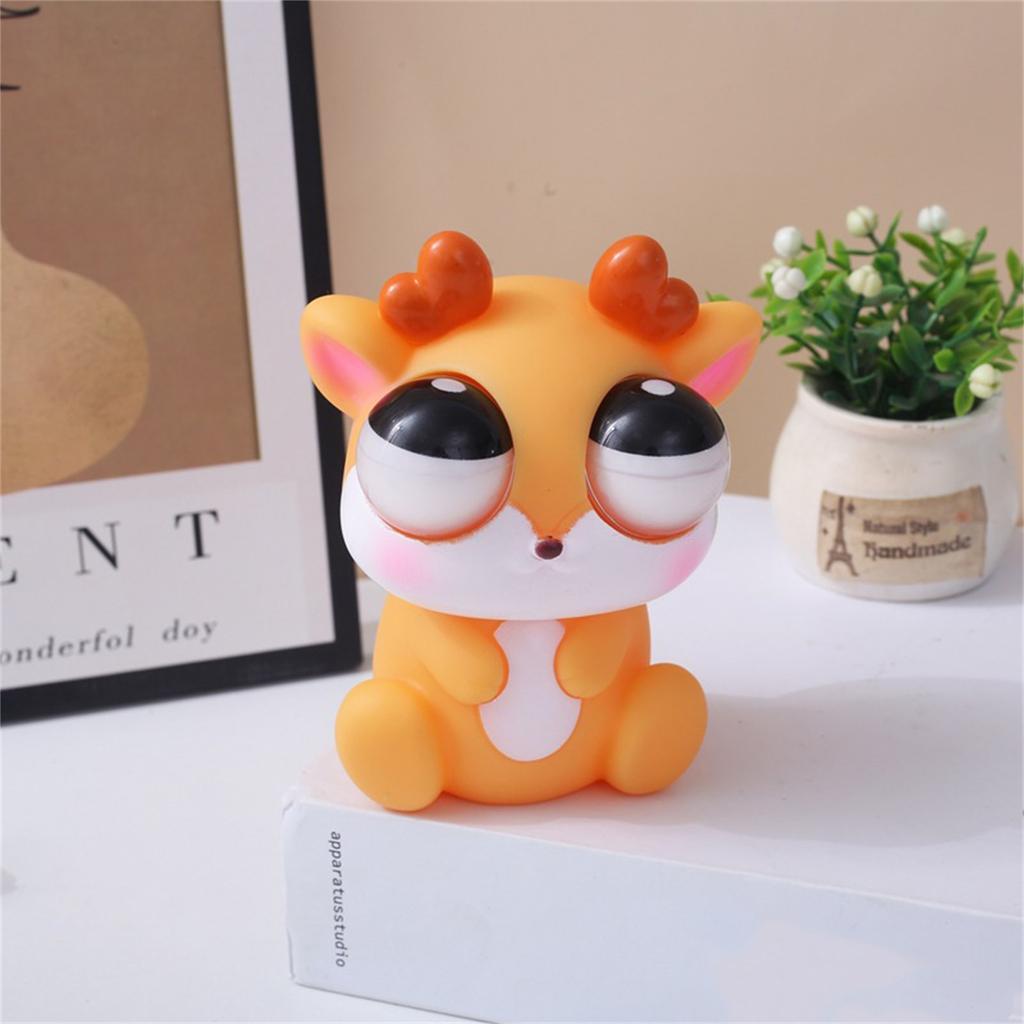 Cute Deer Decompression Staring Pinch Fun Quirky Venting Toys