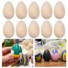 Реалистичные деревянные пасхальные яйца DIY граффити имитация яйца ручной работы праздничный декор ремесло для дома фестивальный дизайн