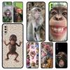 Чехол для телефона Samsung A56 A36 A26 A24 A12 A14 A16 A50 A70 A20E A10S A22 A40 A34 A54 A42 A52 5G A04s A06 Чехол Милая Забавная Обезьяна