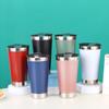 500ml Beer Cups Thermal Cup With Bottle Opener Lid Stainless Steel Thermos Bottle For Tea Thermal Cups For Cold Beer Thermoses