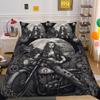 Красивое одеяло с принтом черепа, комплект двойного размера, покрывала из микрофибры, модный домашний текстиль высокого качества