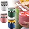 600ML Stainless Steel Lunch Box Hot Food Flask Soup Storage Vacuum Thermal Jar Thermos Containers Bento Lunch Box for Kids