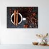Canvas Print, Cinnamon Coffee Mug