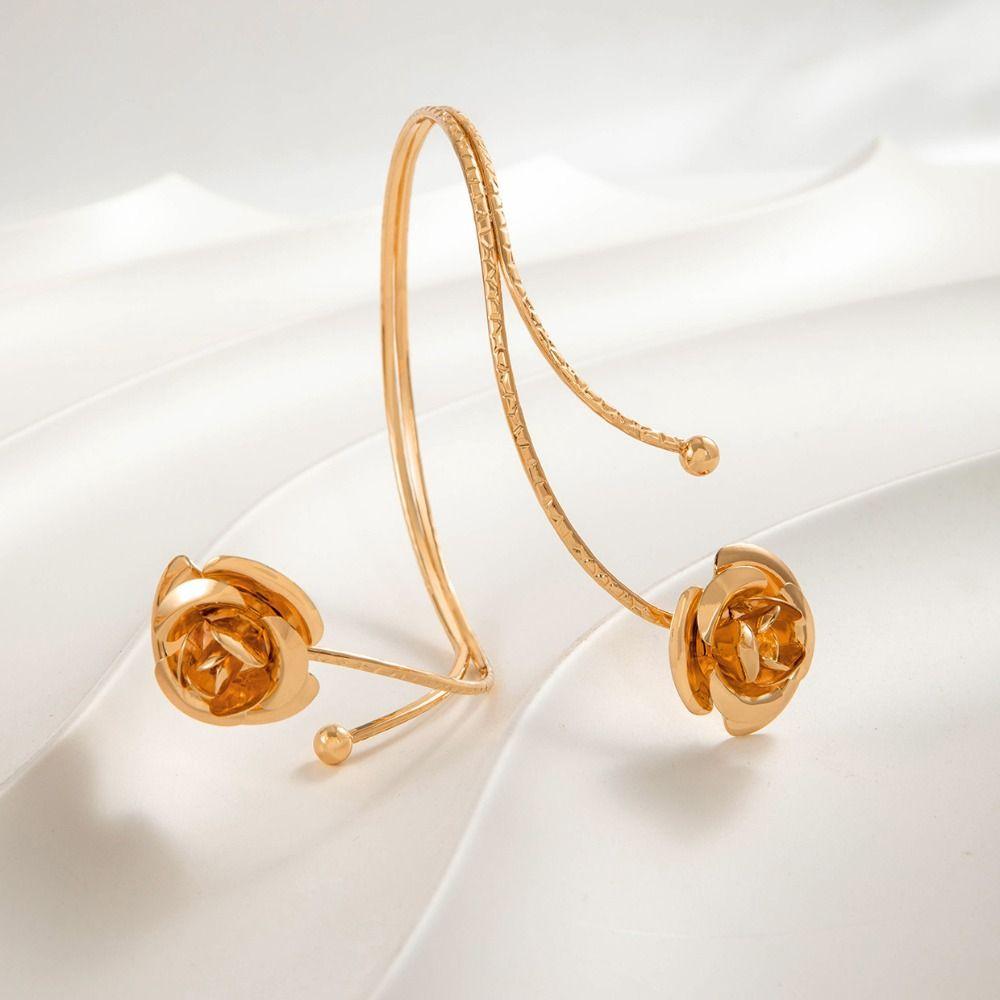 Leaf Opening Cuff Bracelets Butterfly Circle Upper Arm Bracelet Arm Accessories