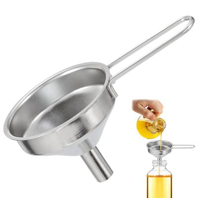 Воронка из нержавеющей стали для кулинарного масла, подвесная, воронка для розлива масла, инструмент для дозирования жидких приправ с ручкой, кухонные гаджеты