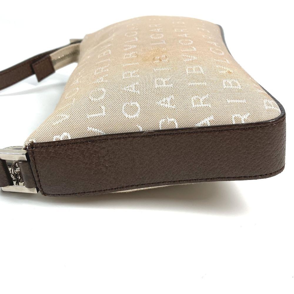 BVLGARI Logo mania logo bag Shoulder Bag Leather/Canvas Beige/Brown