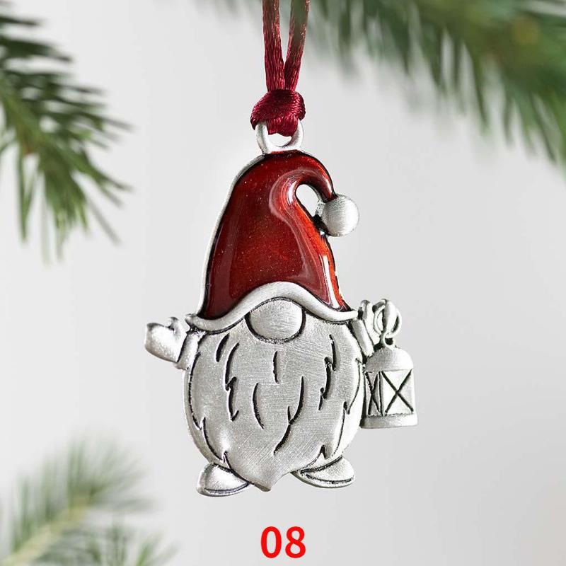 2023 Металлический Снеговик Подвеска Украшение на елку Рождественский Подвесной Праздничные Украшения Домашний Декор Рождественские Подарки Новый Интерьер Дома