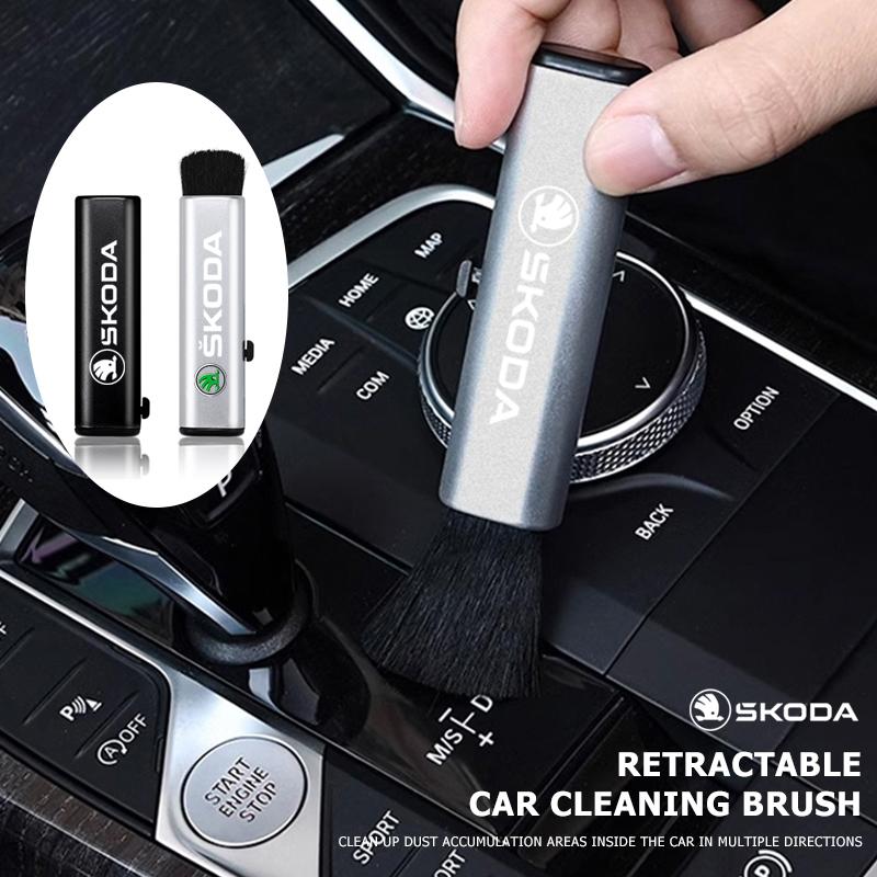 BATP9 Retractable Car Cleaning Brush Dust Tool For Skoda Kylaq Elroq Kodiaq Octavia Enyaq Kamiq Scala Rapid Superb Karoq Fabia Citigo