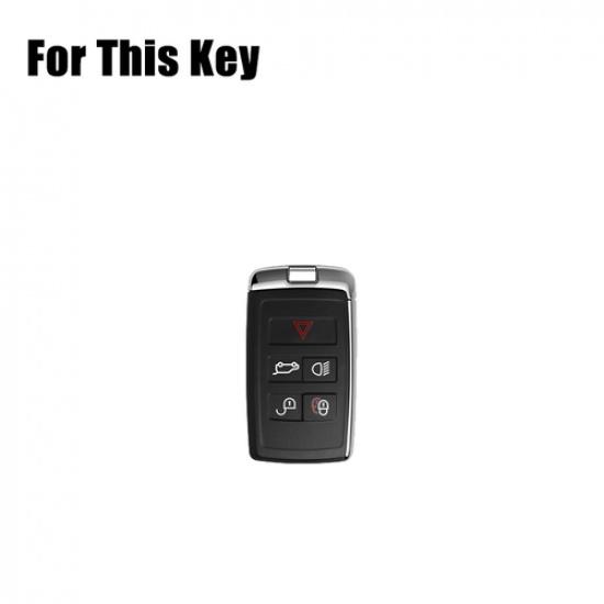 Genuine Leather Car Key Cover Case For Land Rover Range Rover Evoque Discovery