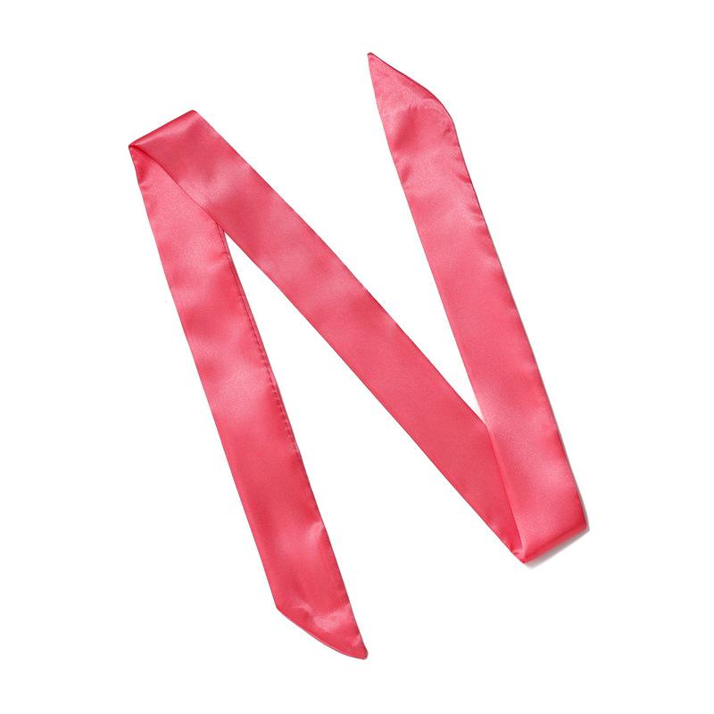 Solid Color Scarf, Women'S Slim And Long Scarf, Decorative Tie Bag, Ribbon, Versatile Headband, Bow Belt, Fashionable Scarf