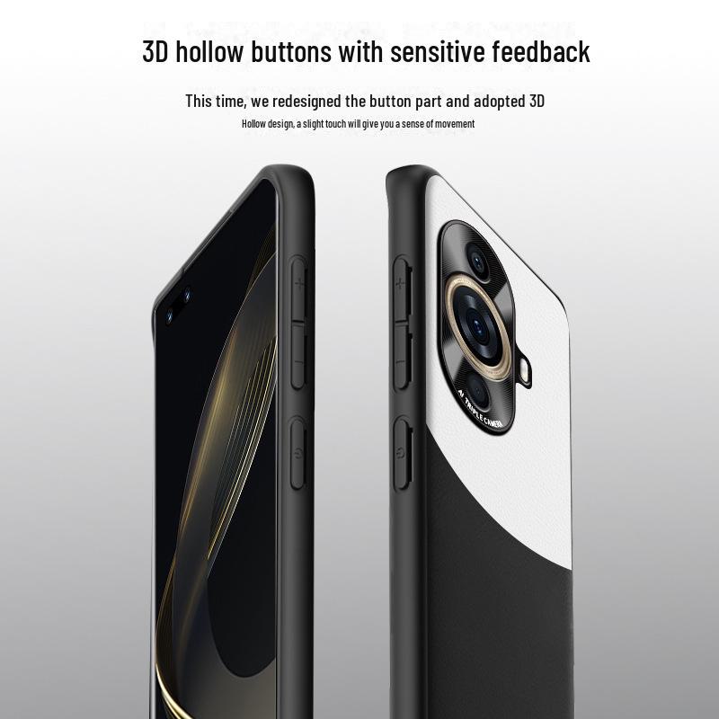 Защитный чехол из жидкой кожи от падения для Huawei Nova 11 Pro.