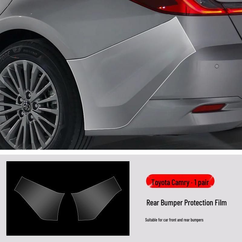 Toyota Camry Front & Rear Bumper TPU Protective Film - Transparent & Invisible, Fits 25 Models