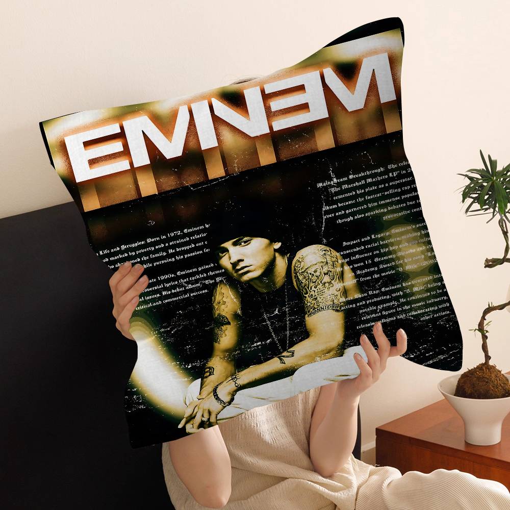 Рэпер Певец E-Eminem Подушка Чехол для Подушки Наволочка Гостиная Диван Домашний Декор Индивидуальный