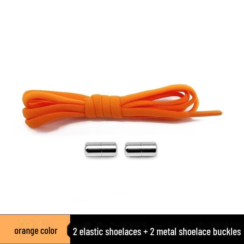 Новые ленивые шнурки с пряжкой из сплава металла для детей и взрослых - эластичные шнурки со свободным завязыванием