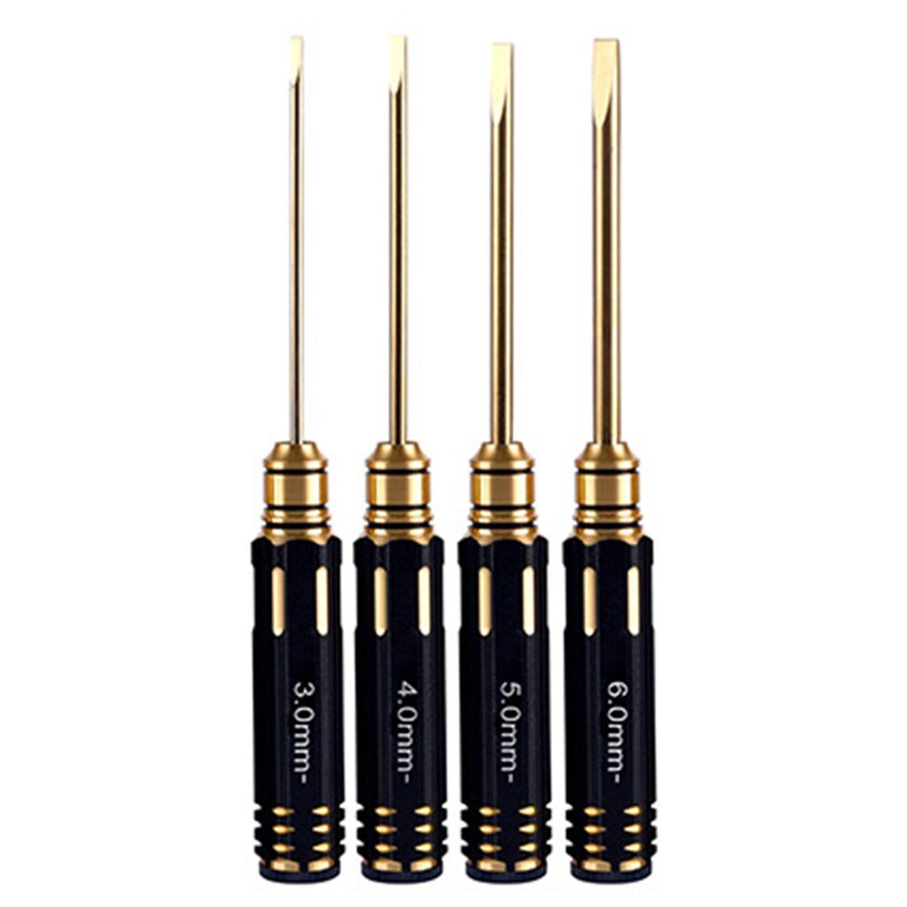 4Pcs Hex Screw Driver Set Titanium Hexagon Screwdriver Wrench Tool Kit For Car Helicopter Fpv Drones Screw Driver Set