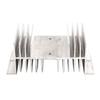 Aluminum Single Phase Solid State Relay Ssr Heat Sink Base Radiator 50*125*70Mm