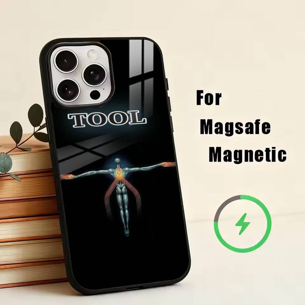 Music TBR-Tool Band Rock Phone Case For iPhone17,16,15,14,13,12,11 Plus,Pro Magnetic For Magsafe Wireless Charging