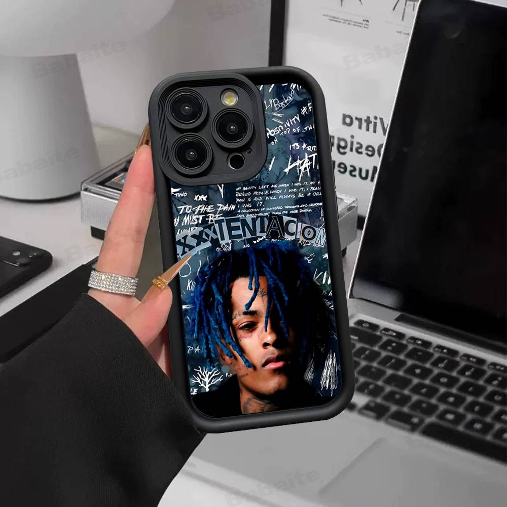 Rapper X-XXXTentacionS Phone Case For IPhone 17 16 E 15 14 13 12 11 Pro Max Plus Back Cover
