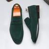 Fashion Men'S Casual Shoes Suede Pu Leather Mens Slip-On Light Comfortable Driving Loafers Moccasins Men Party Wedding Flat